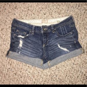 Cuffed jean shorts size small